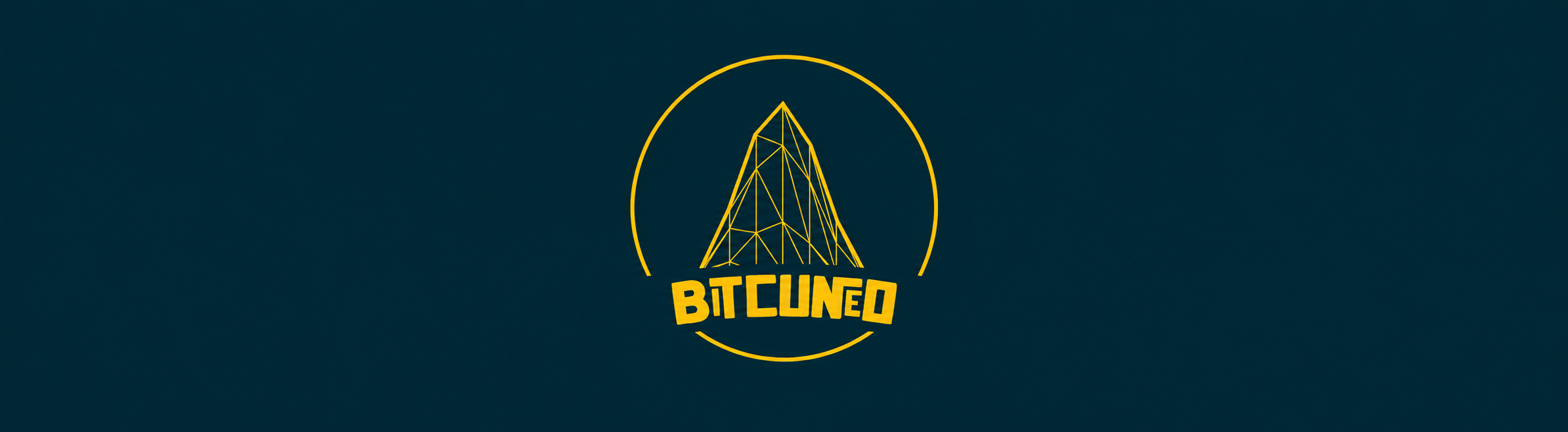 Logo di BitCuneo su sfondo blu scuro.